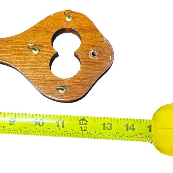 Vintage Cornwall Skeleton Key Hooks Holder Wood Handmade Wall Decor Holder 13" - Picture 10 of 11